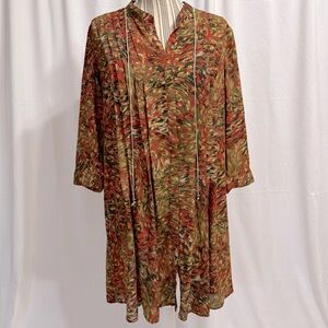 Kut from the Kloth Multi Fall Colored Long Tunic - Size 10